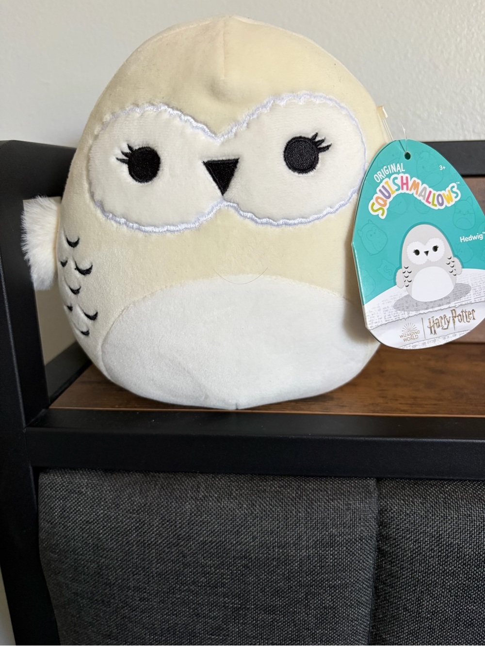 Squishmallows Hedwig Owl Plush - Cream and White